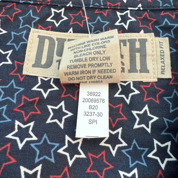 NEW Duluth Trading Co. Mens BBQ Short Sleeve Shirt America Relaxed Button Up XL - Picture 3 of 9